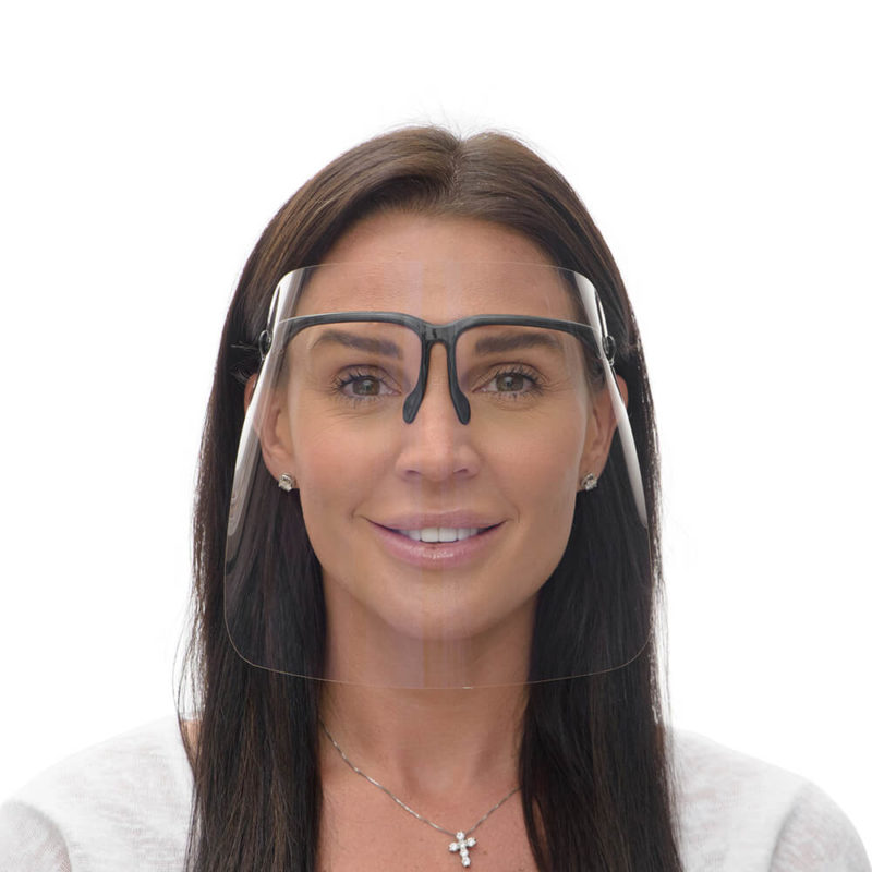 Visin PPE Anti Reflective Face Shield w/ frame V-3
